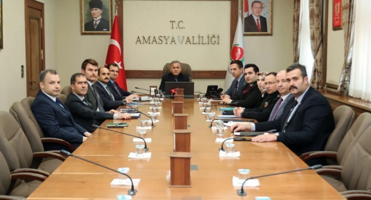 AMASYA’DA SEÇİMLERDE ALINACAK GÜVENLİK TEDBİRLERİ MASAYA YATIRILDI