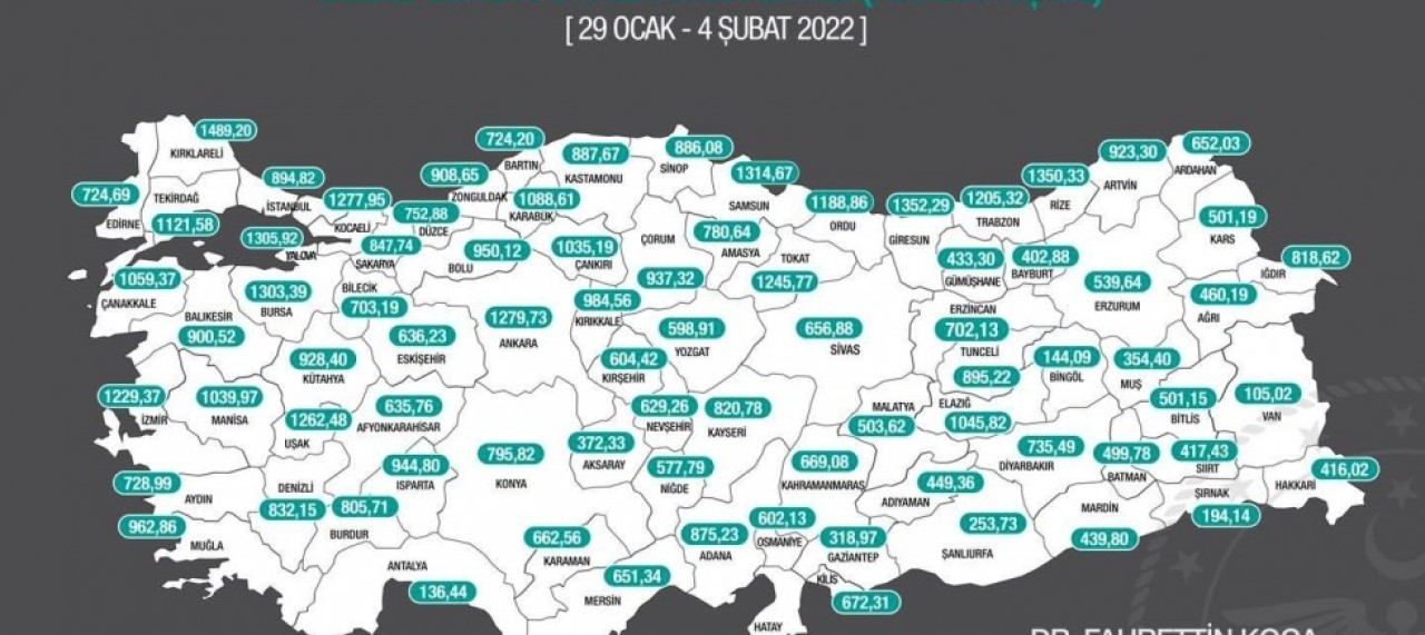 AMASYA, EN ÇOK VAKA ARTIŞI OLAN 10 İLDEN BİRİ OLDU