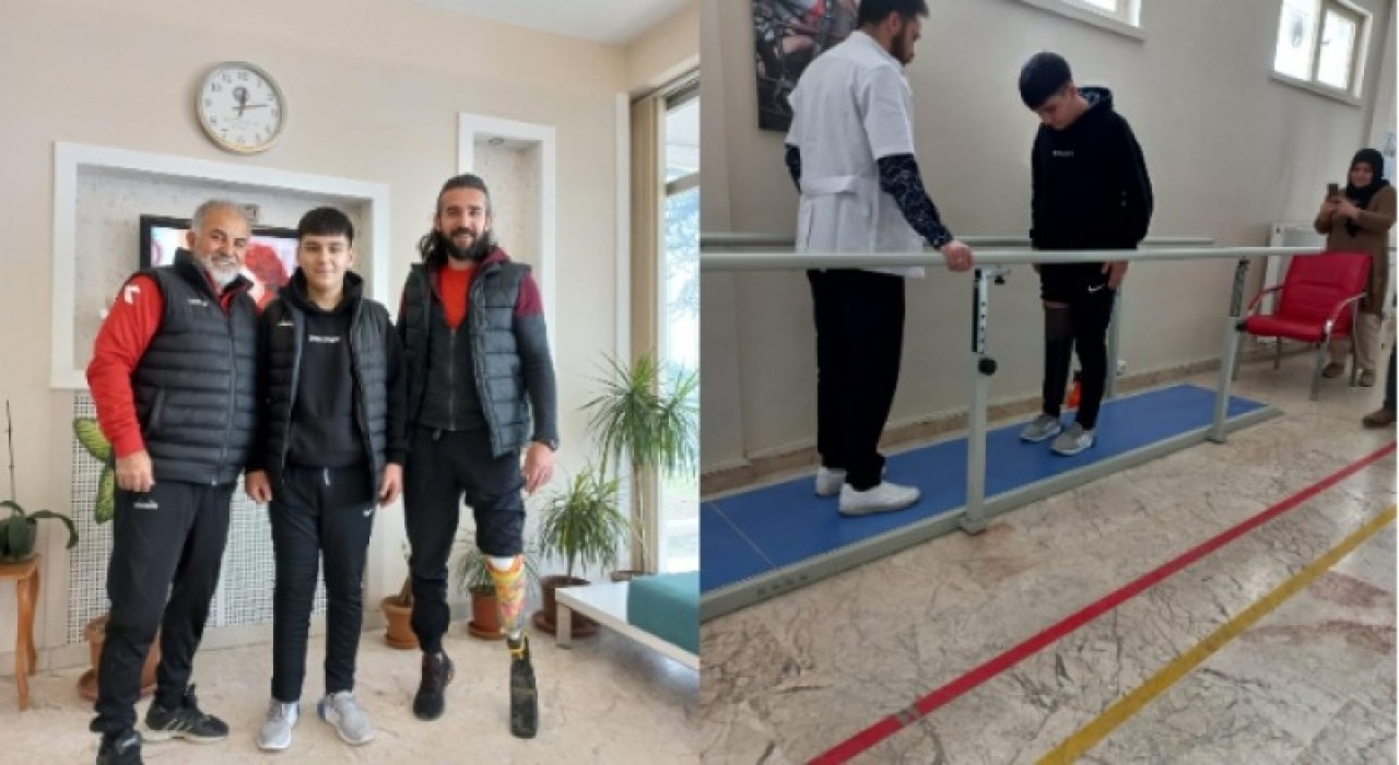 AYAĞINI KAYBEDEN EREN YENİDEN AYAKTA