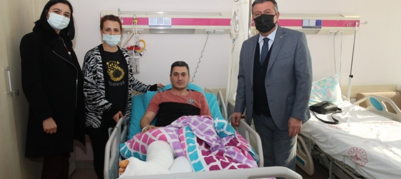 BAŞKAN KARGI’DAN GEÇMİŞ OLSUN ZİYARETİ