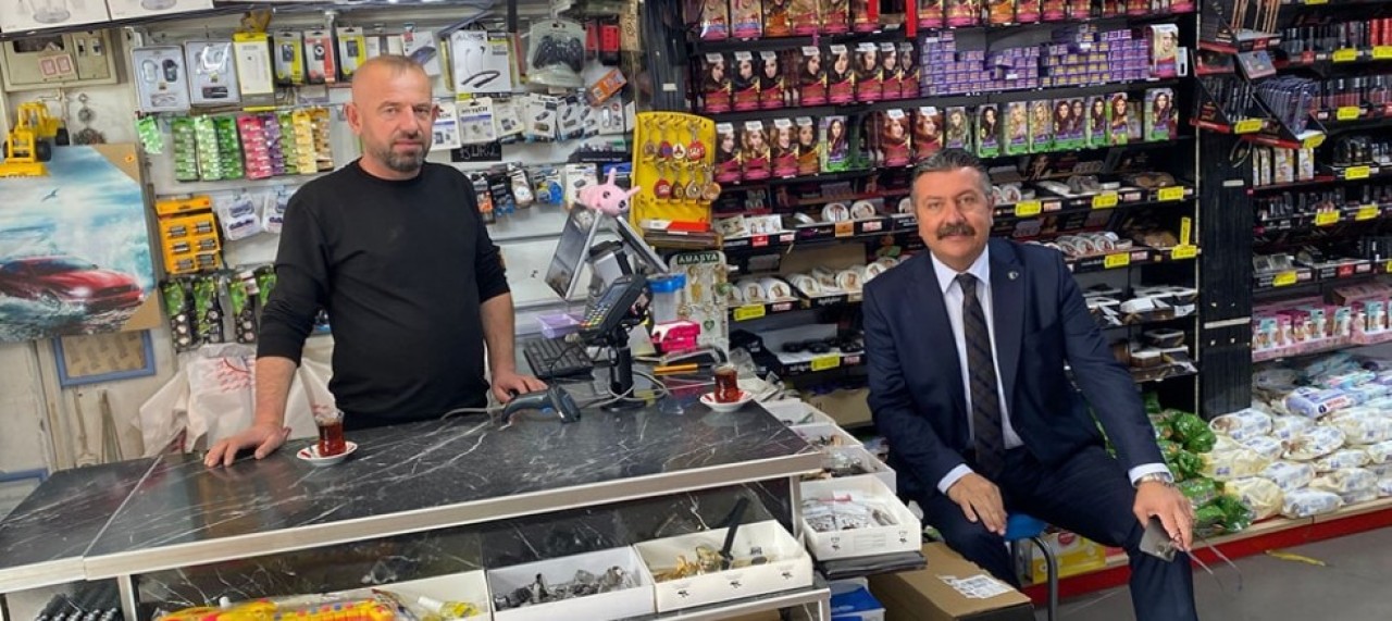 BAŞKAN KURT’U İŞYERİNDE ZİYARET ETTİ