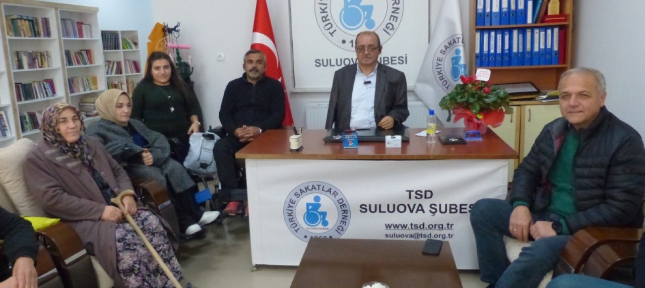 BAŞKAN ÜÇOK’TAN SAKATLAR DERNEĞİNE ZİYARET