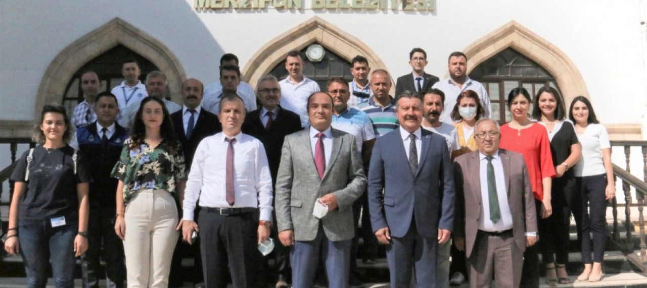BELEDİYE’YE VEDA ZİYARETİNDE BULUNDU