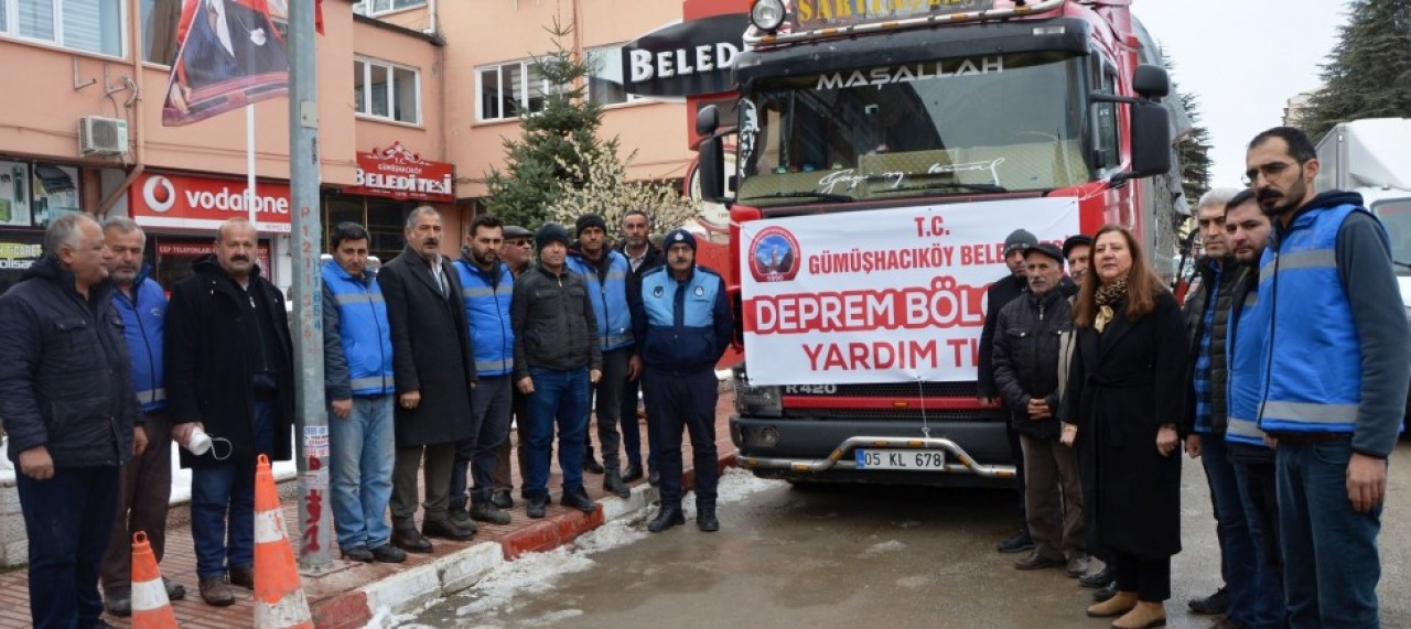 BELEDİYENİN 4. TIRI YOLA ÇIKTI