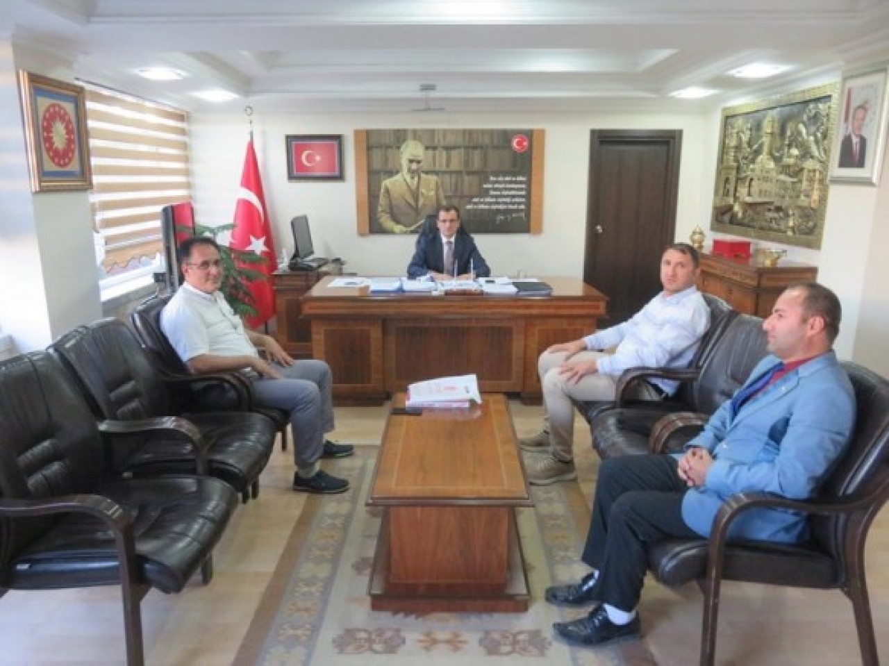 BURÇAK’TAN KAYMAKAM GÜLDOĞAN’A ZİYARET