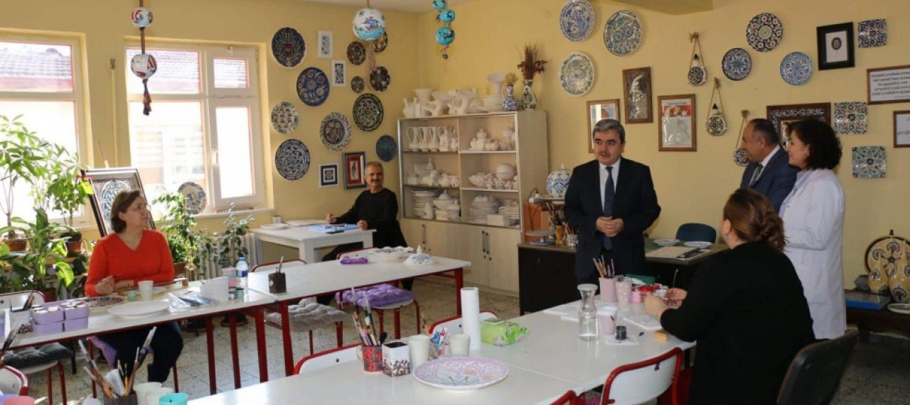ÇALIŞMALARI YERİNDE İNCELEDİ