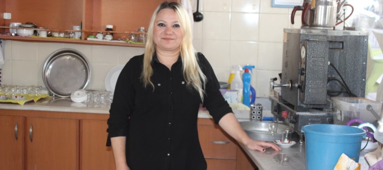 ÇAY  OCAĞININ 9 YILLIK KADIN İŞLETMECİSİ