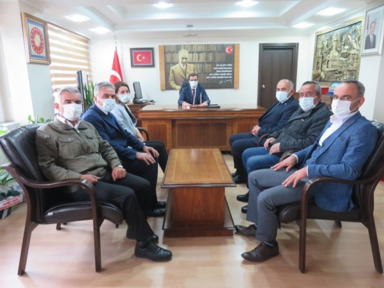 DERNEK YÖNETİMİNDEN KAYMAKAM GÜLDOĞAN’A ZİYARET