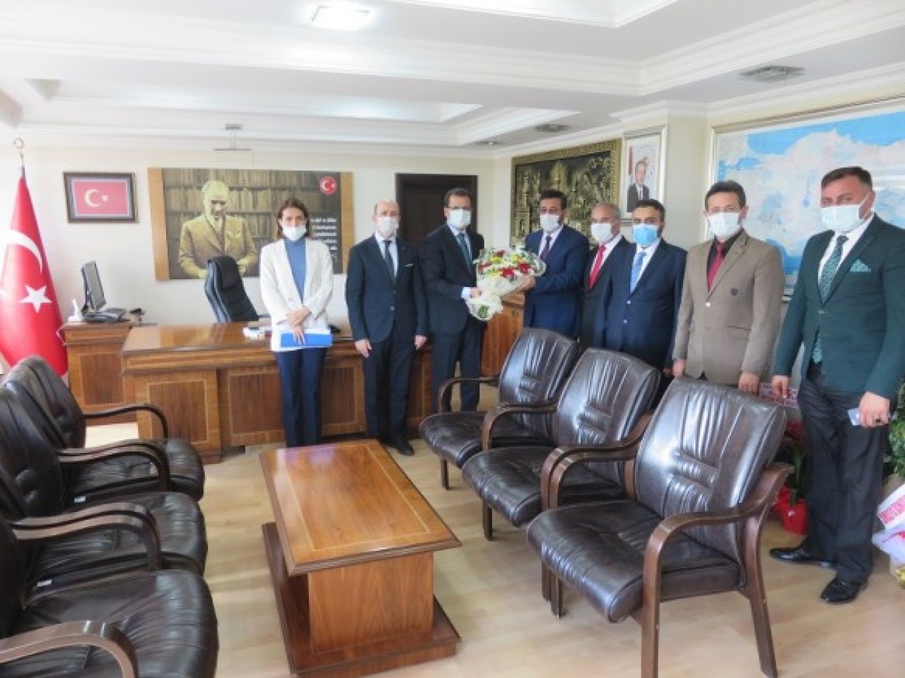 DİN GÖREVLİLERİNDEN KAYMAKAM GÜLDOĞAN’A ZİYARET