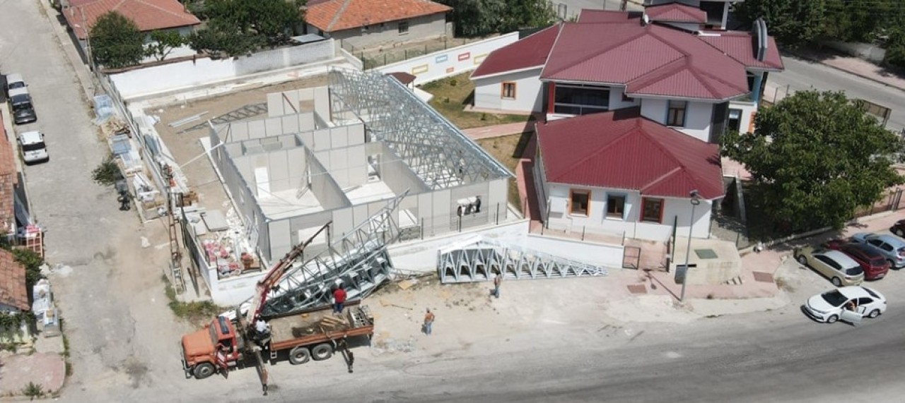 EK BİNA İNŞAATINDA SONA YAKLAŞILDI