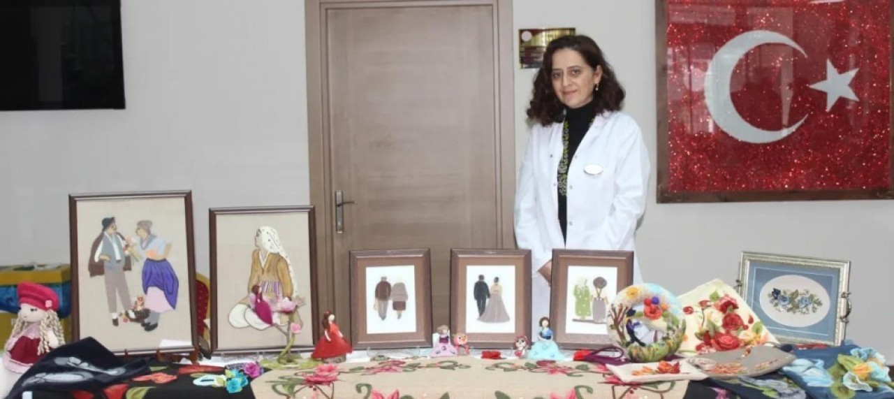 EL EMEĞİ GÖZ NURU ESERLER SERGİLENDİ