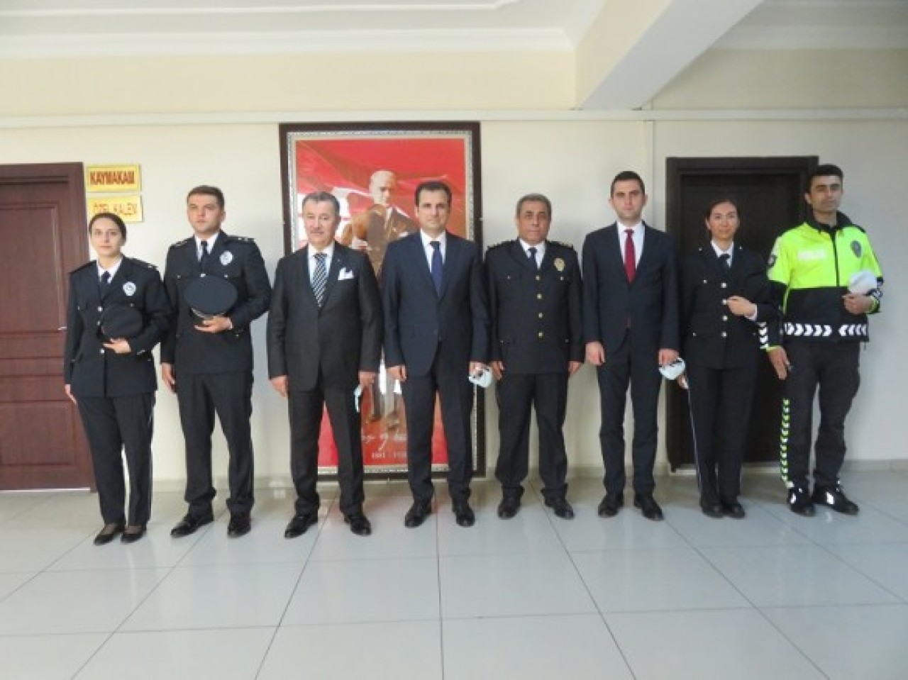 EMNİYET TEŞKİLATINDAN KAYMAKAM GÜLDOĞAN’A ZİYARET