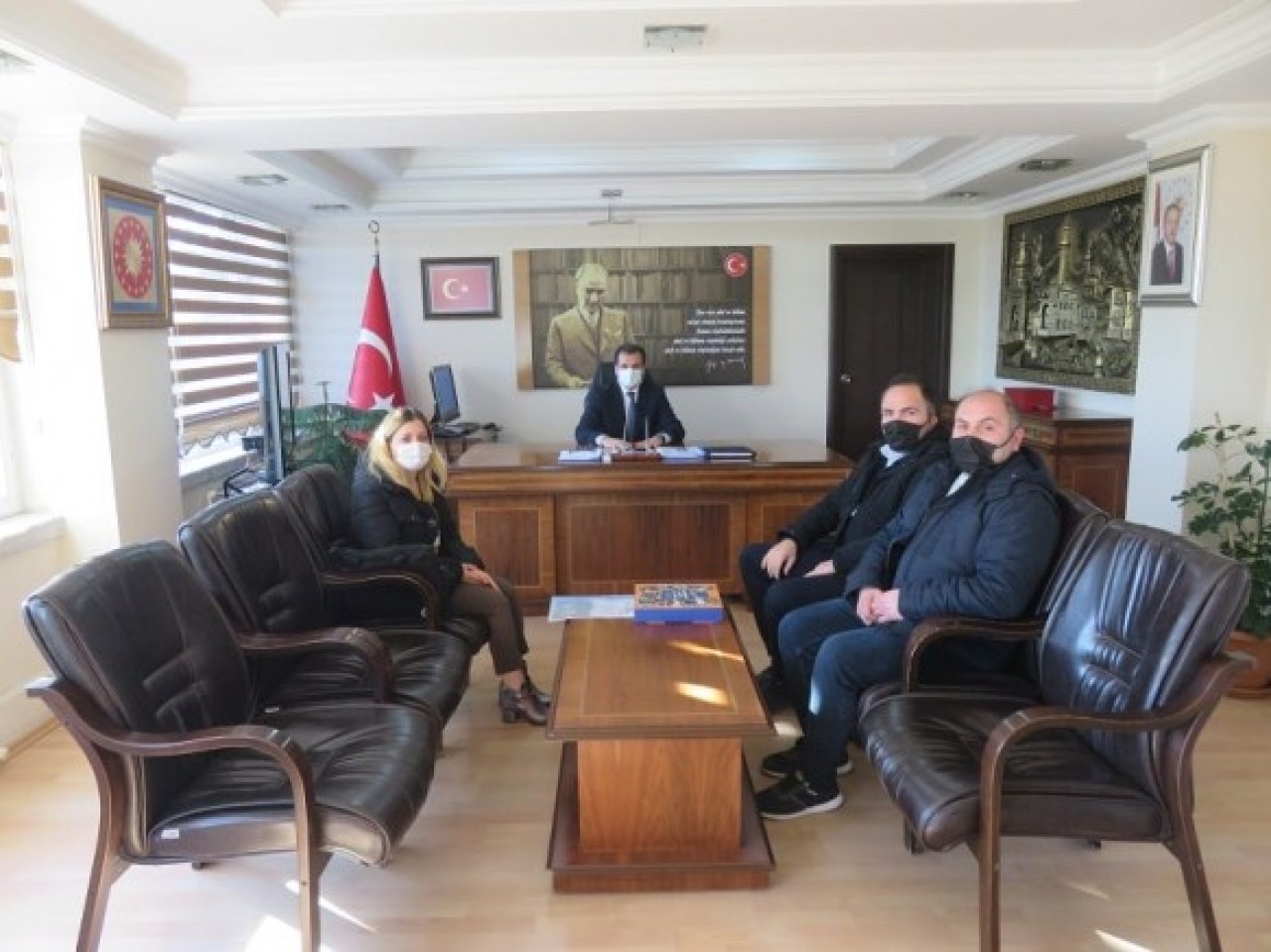 ERGİN’DEN KAYMAKAM GÜLDOĞAN’A ZİYARET