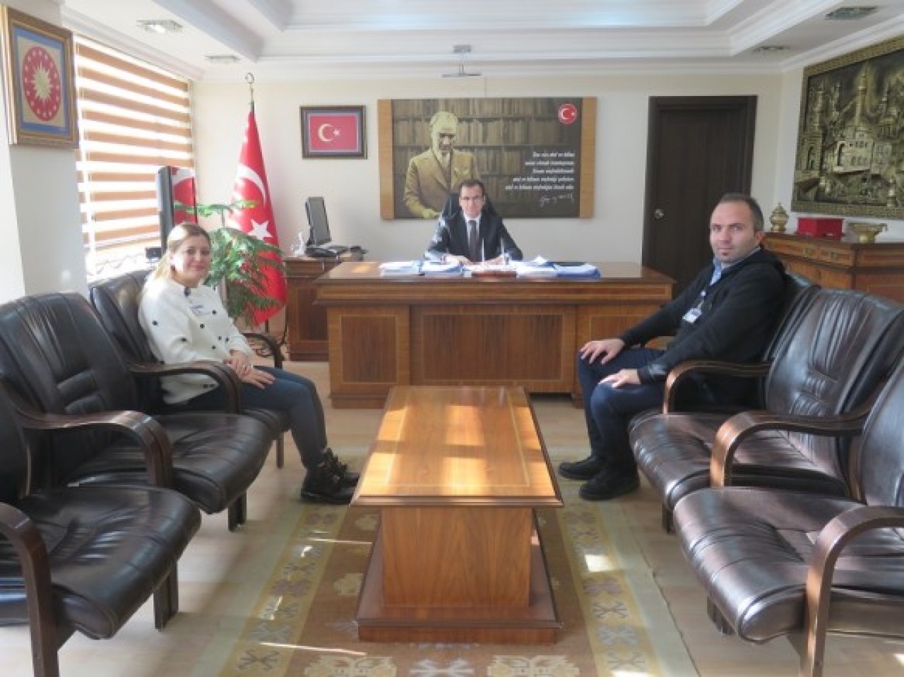 ERGİN’DEN KAYMAKAM GÜLDOĞAN’A ZİYARET