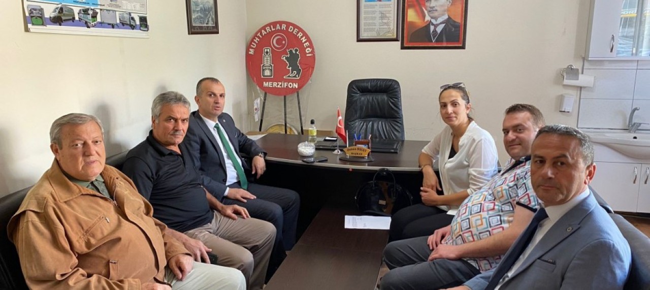 ERGÜL’DEN MUHTARLAR DERNEĞİ’NE ZİYARET