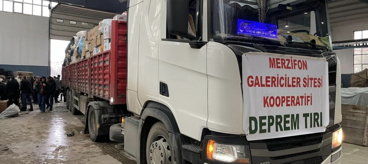 GALERİCİLER SİTESİNDEN 10 TIRLIK DESTEK