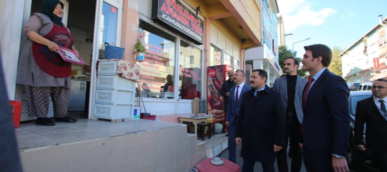 GÖYNÜCEK DE ESNAF ZİYARETLERİ YAPTI