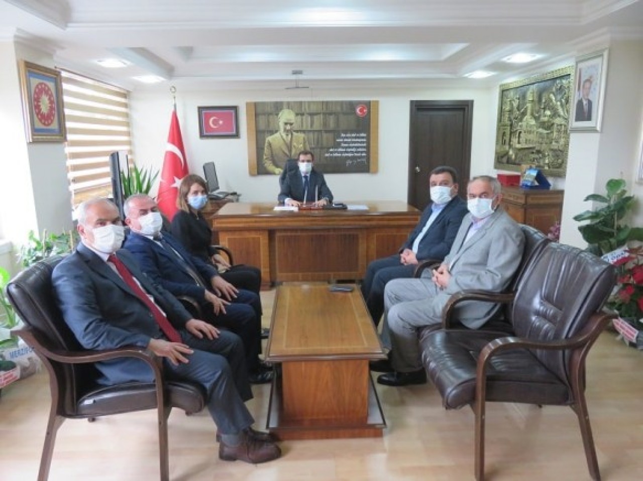 GÜLDEMİR’DEN KAYMAKAM GÜLDOĞAN’A ZİYARET