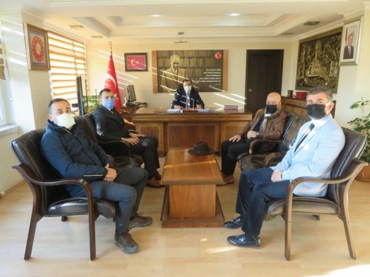 GÜLTEKİN’DEN KAYMAKAM GÜLDOĞAN’A ZİYARET