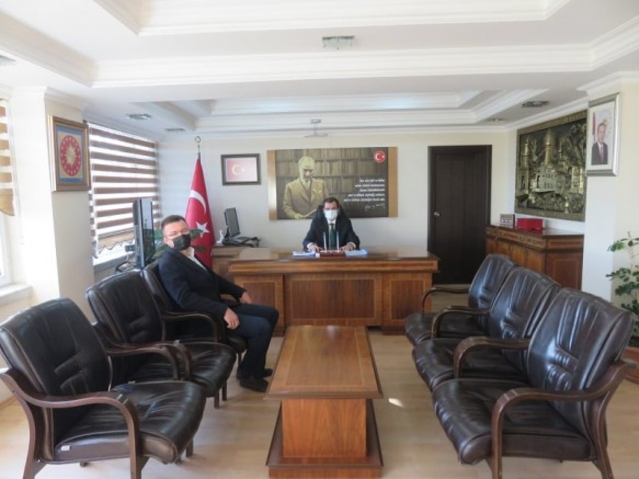 GÜMÜŞ’TEN KAYMAKAM ALİ GÜLDOĞAN’A ZİYARET