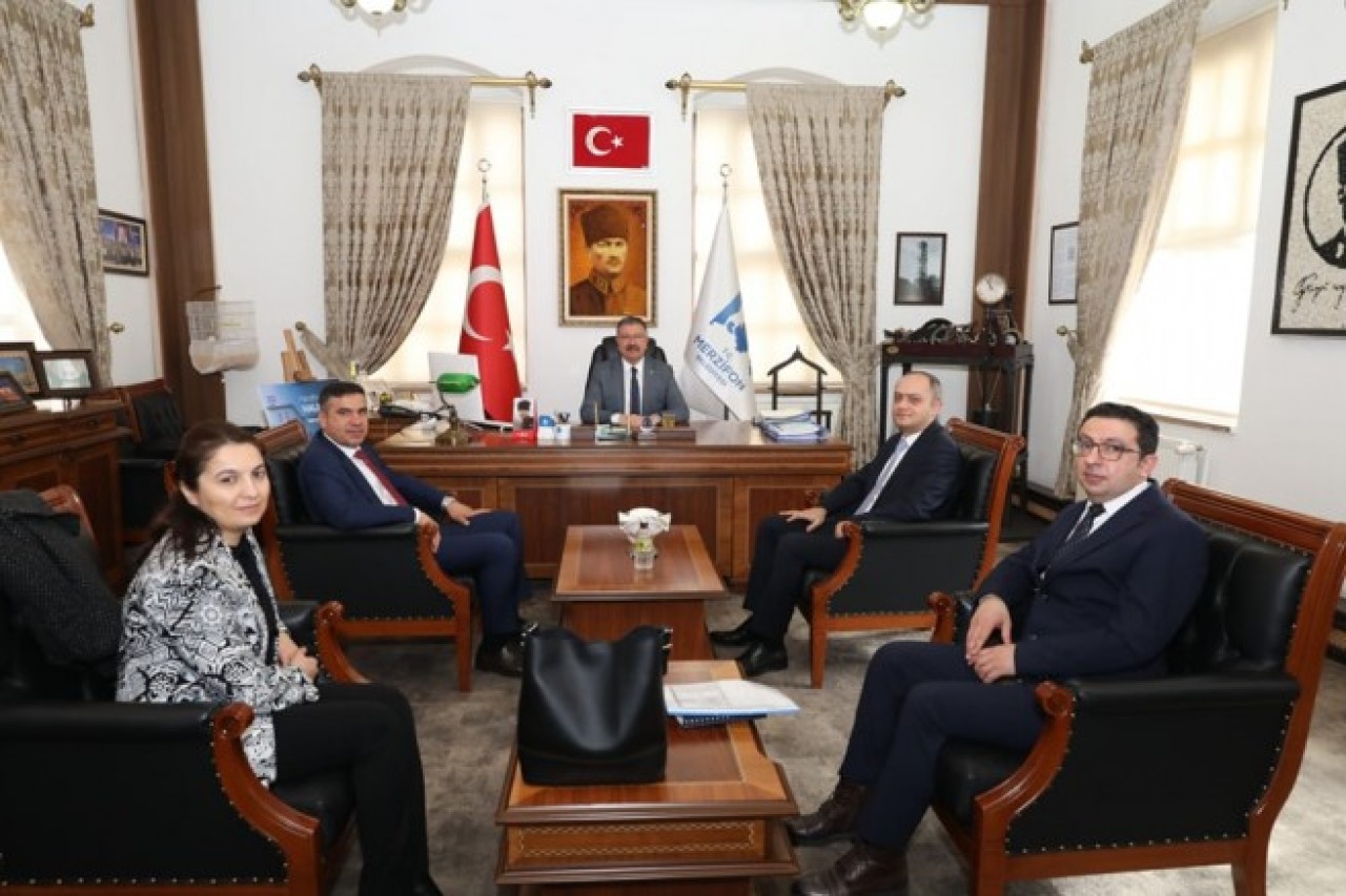 HALKBANK HEYETİ BAŞKAN KARGI’YI ZİYARET ETTİ