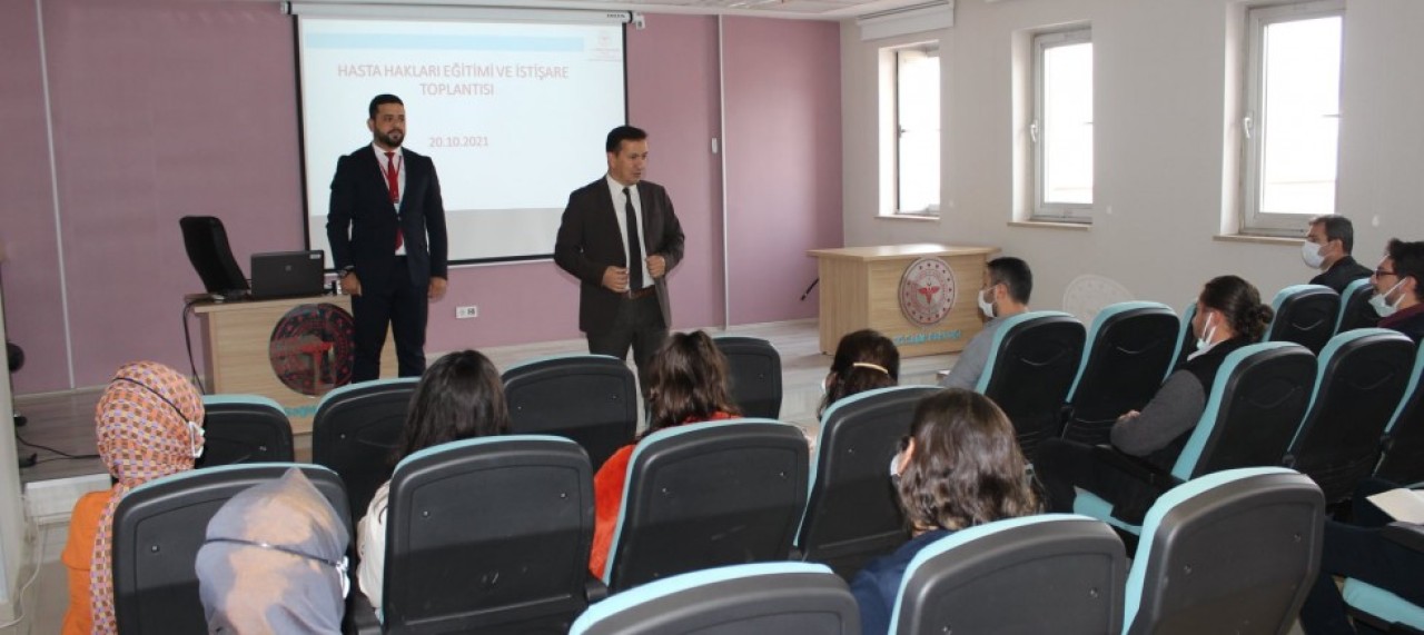 HASTA HAKLARI EĞİTİMİ VE İSTİŞARE TOPLANTISI DÜZENLENDİ
