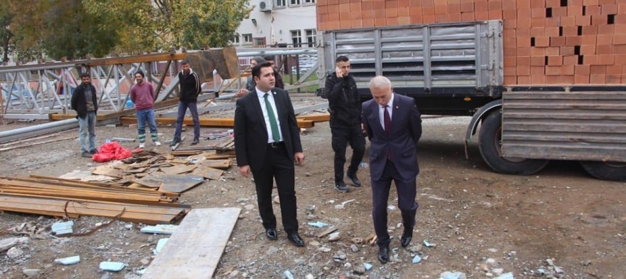 HAVUZ İNŞAATINDA İNCELEMELERDE BULUNDULAR