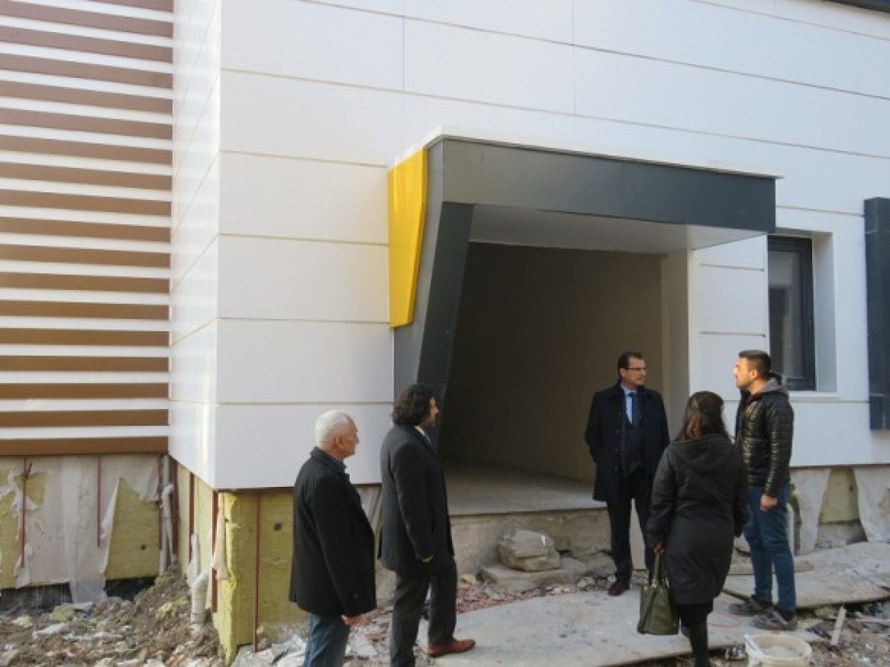 İNŞAAT ÇALIŞMASINI YERİNDE İNCELEDİ
