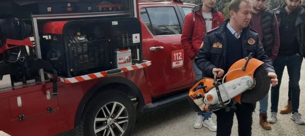 İTFAİYEDEN YÜKSEK OKUL ÖĞRENCİLERİNE EĞİTİM
