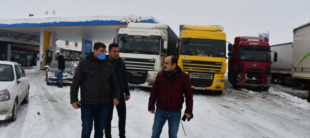 KAR YAĞIŞI NEDENİYLE ALINAN TEDBİRLER DENETLENDİ