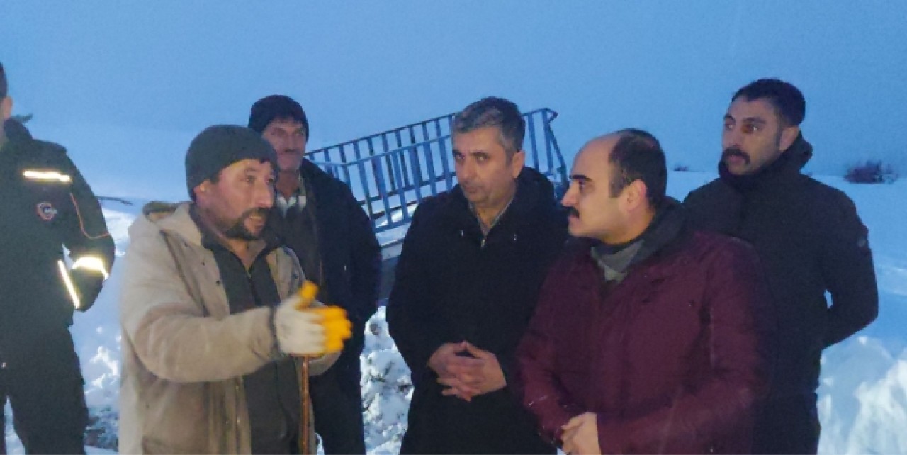KARDA MAHSUR KALAN BABA VE KIZI KURTARILDI
