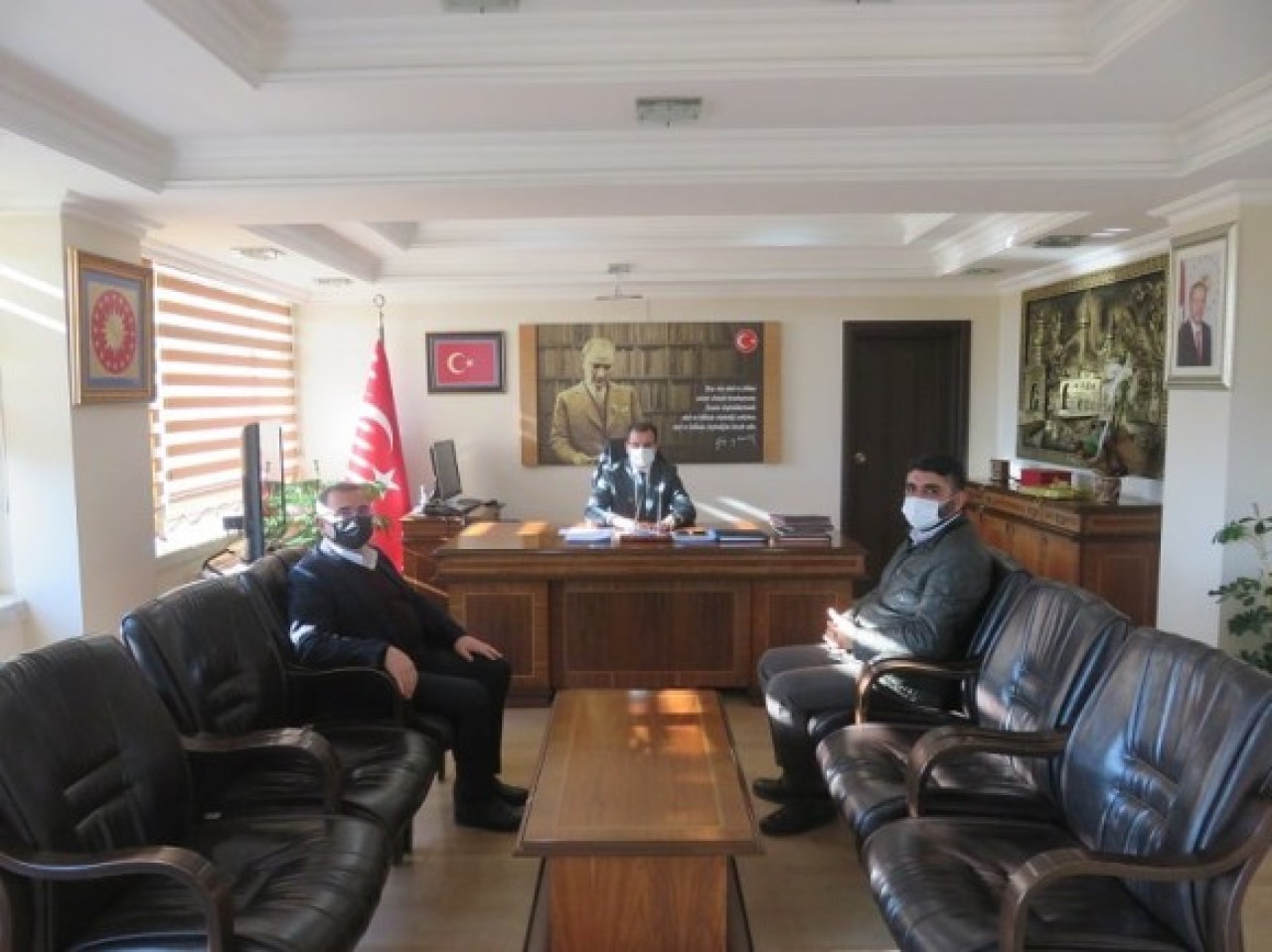 KAYMAKAM GÜLDOĞAN’A ZİYARETLER DEVAM EDİYOR