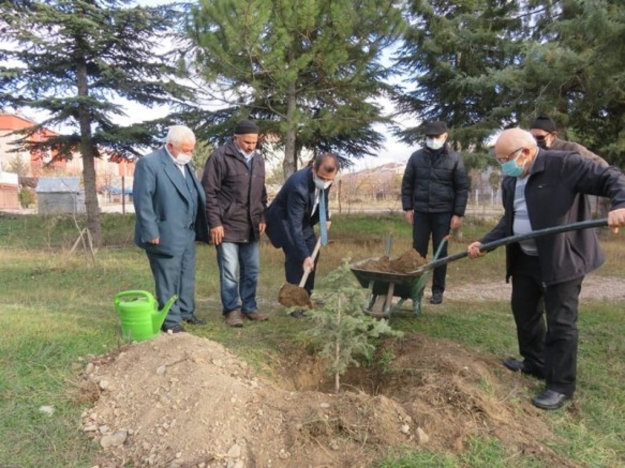 KAYMAKAM GÜLDOĞAN, TEMA’YI TEBRİK ETTİ, FİDAN DİKTİ