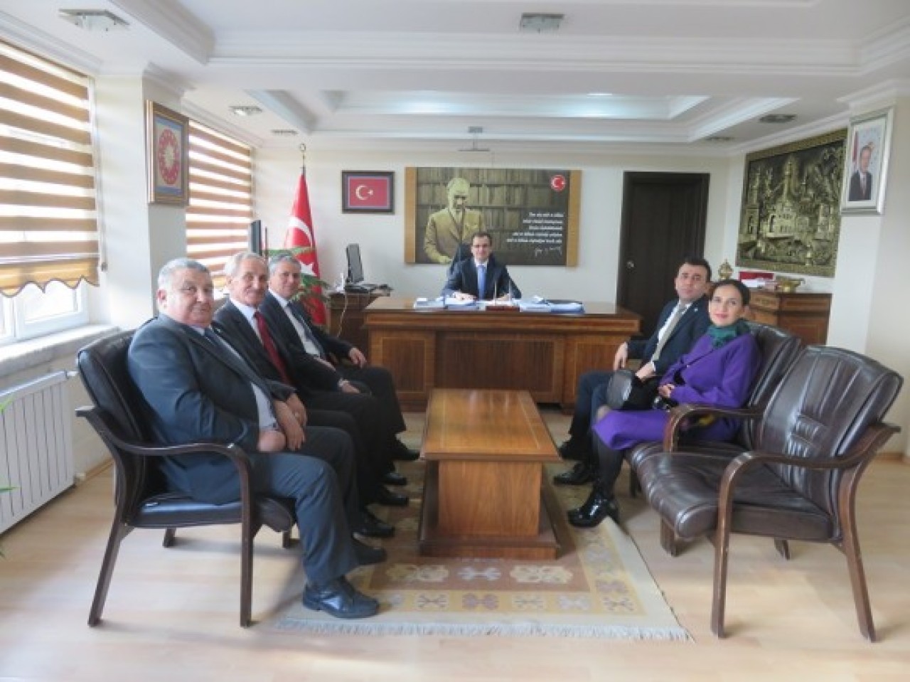 KELEŞ VE YÖNETİMİNDEN KAYMAKAM GÜLDOĞAN’A ZİYARET