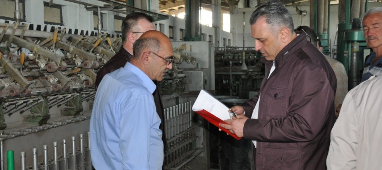KENDİR FABRİKASINDA İNCELEMEDE BULUNDULAR