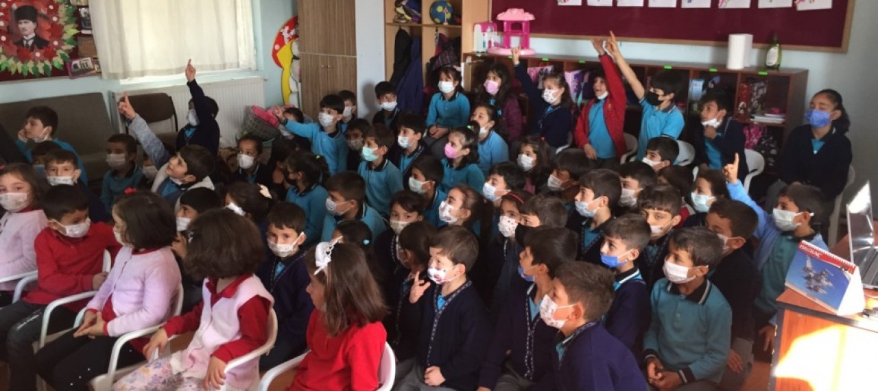 KÖY OKULLARINDA AFET EĞİTİMİ VERİLDİ
