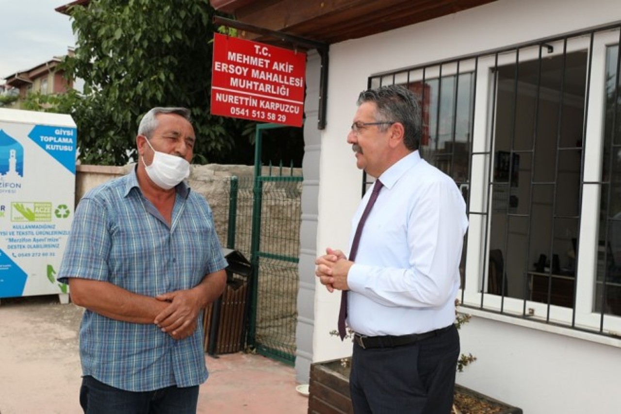 MAHALLE SAKİNLERİNDEN SORUNLARI DİNLEDİ