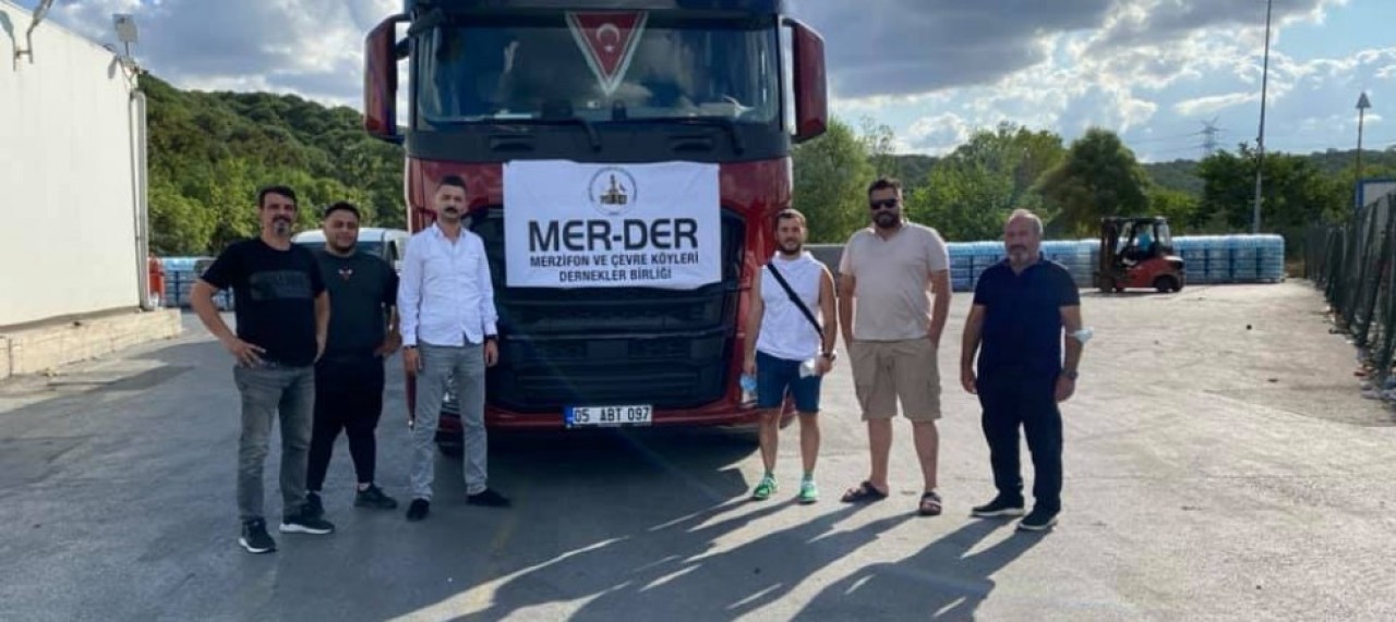 MER-DER’DEN 2 TIR İÇME SUYU