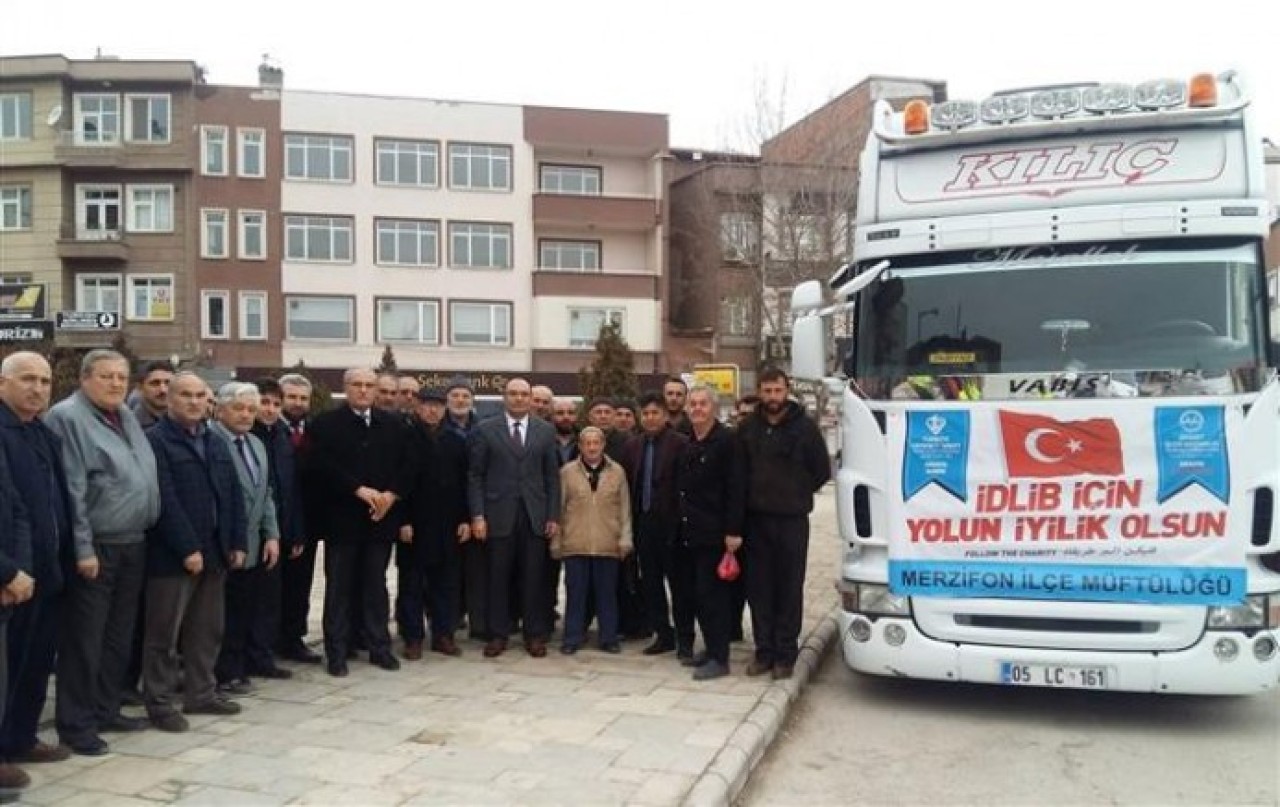 Merzifon’dan İdlib’e 1 Tır un