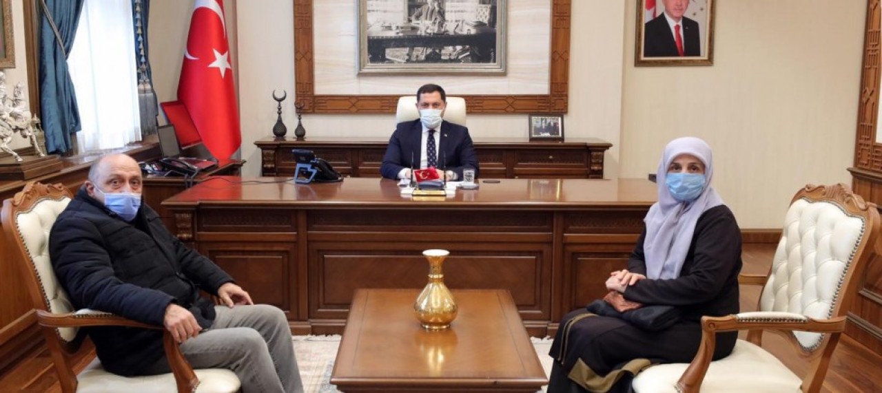 MERZİFONLU ŞEHİT AİLESİNDEN  VALİ MASATLI'YA ZİYARET