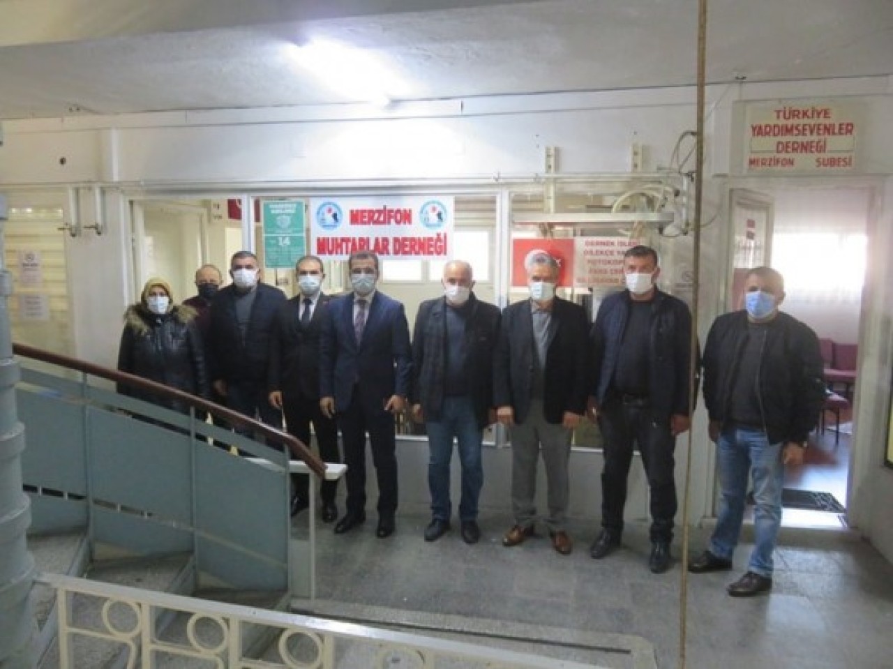 MUHTARLAR DERNEĞİNİ ZİYARET ETTİ