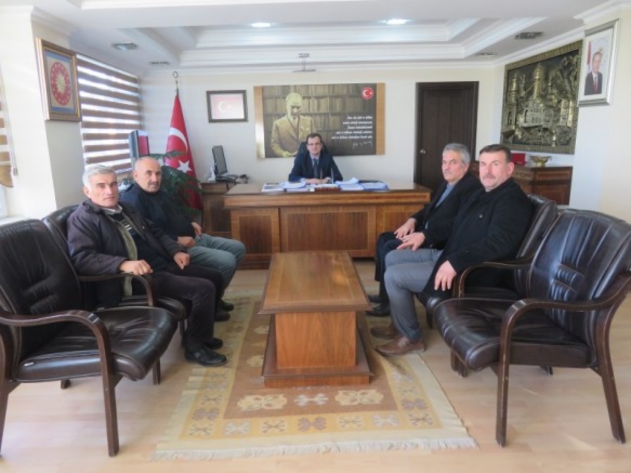 MUHTARLARDAN, GÜLDOĞAN’A ZİYARET