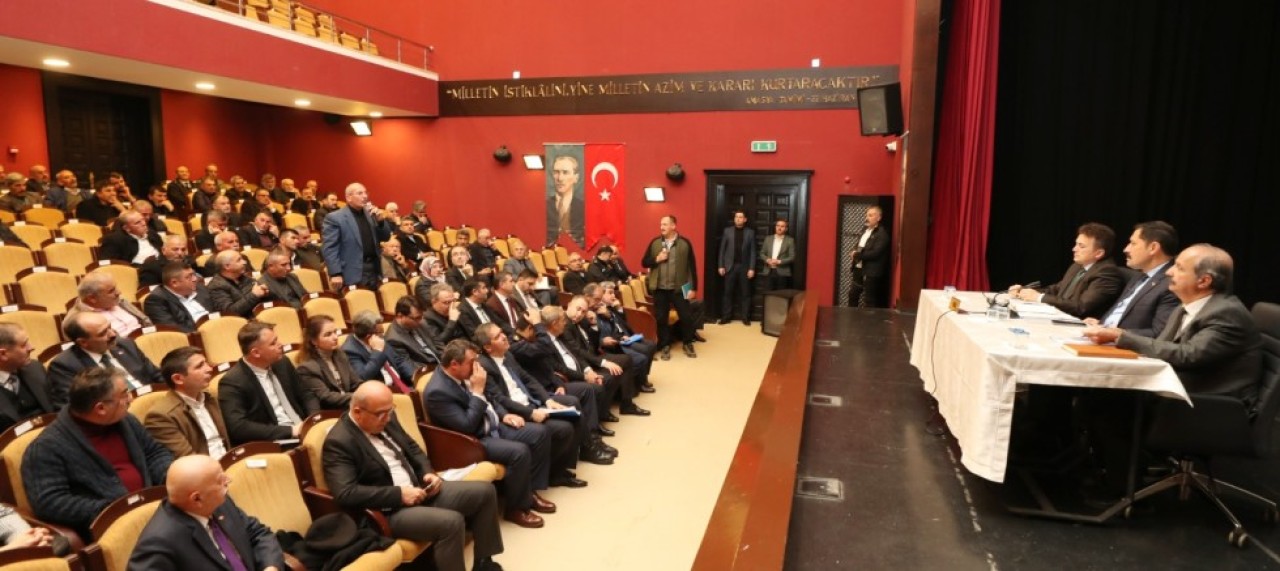 MUHTARLARDAN SORUNLARI DİNLEDİ