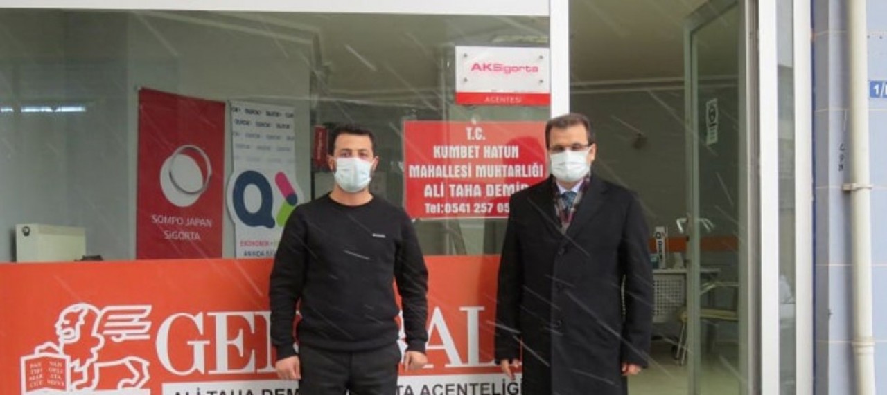 MUHTARLARI BÜROLARINDA ZİYARET ETTİ