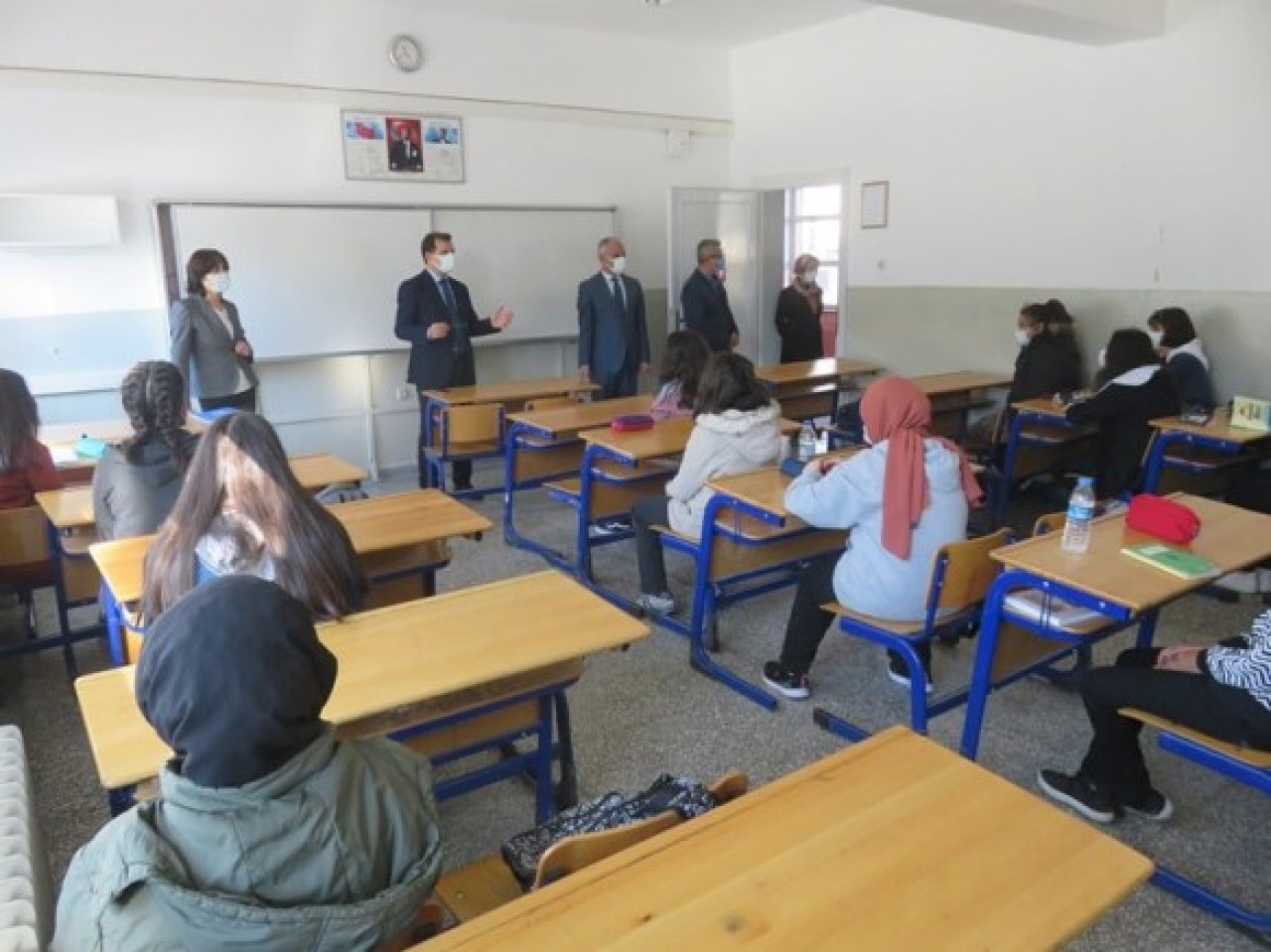 OKULLARDA ALINAN TEDBİRLERİ YERİNDE İNCELEDİ