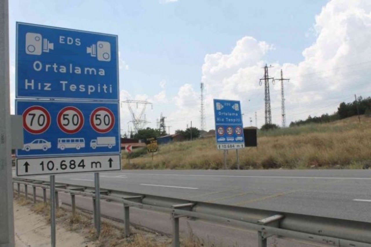 "ORTALAMA HIZ İHLAL TESPİT SİSTEMİ" DEVREDE