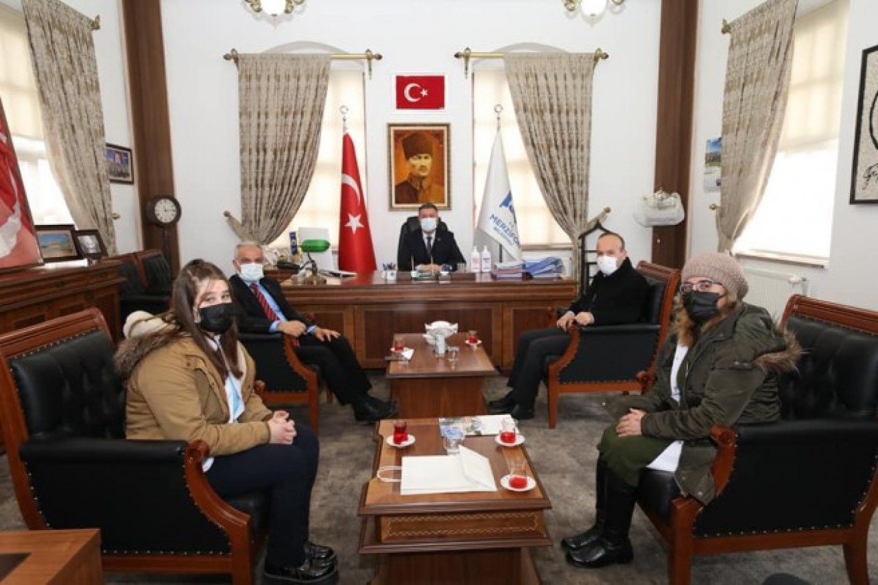 PROJELERİNİ BAŞKAN KARGI İLE PAYLAŞTILAR