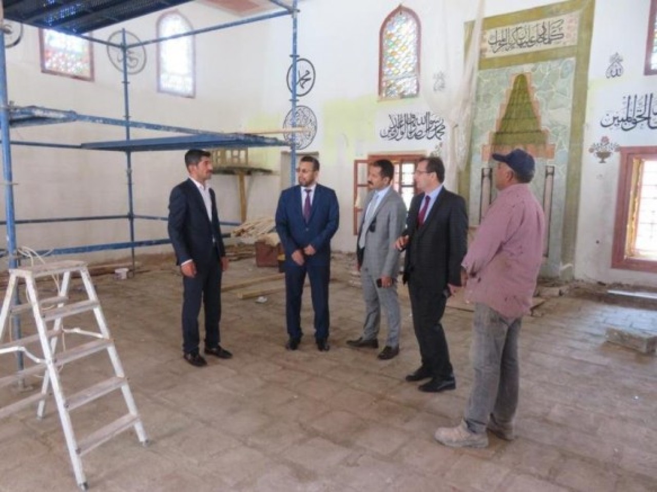 RESTORASYON ÇALIŞMASINI YERİNDE İNCELEDİ