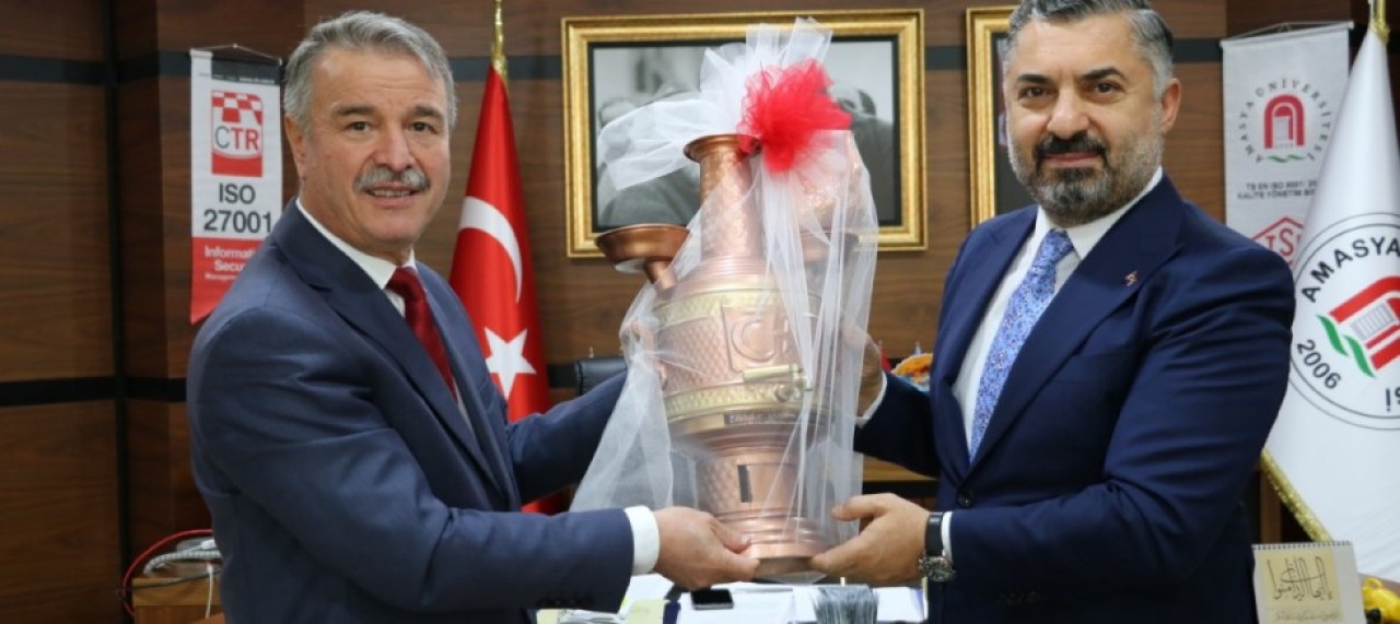 RTÜK BAŞKANI ŞAHİN REKTÖR ELMACI’YI ZİYARET ETTİ