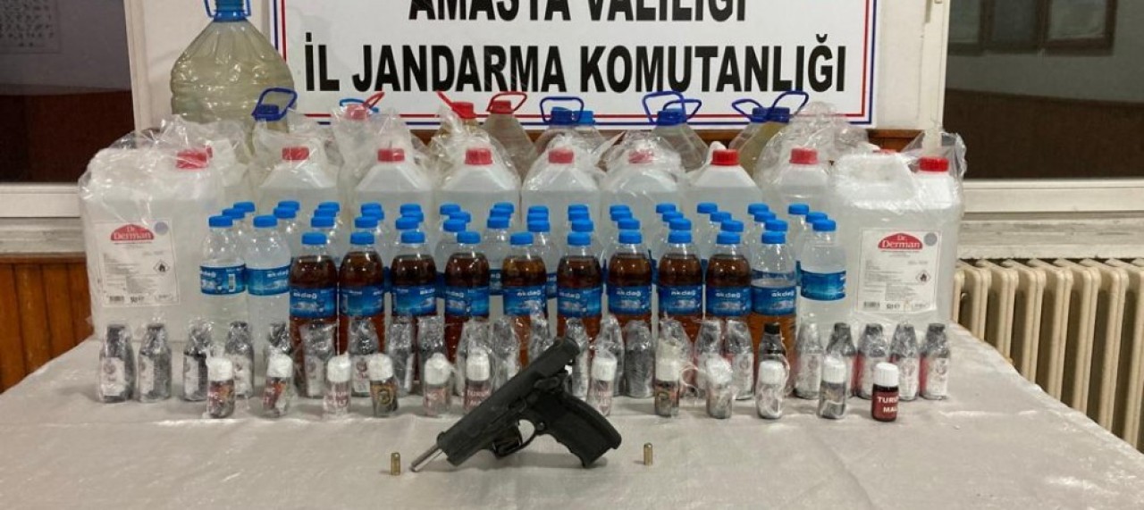 SAHTE ALKOL ÜRETEN ÇİFT GÖZALTINA ALINDI